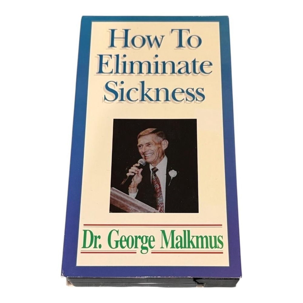 How To Eliminate Sickness VHS Tape Dr George Malkmus Hallelujah Acres 1997 Diet